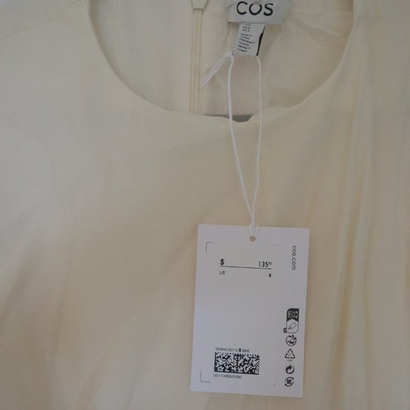 COS Cream Midi Dress - Size 8 (New with Tag!) - Picture 4 of 4